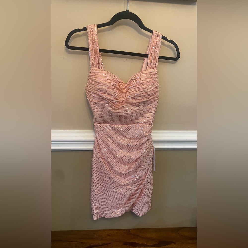 Blush Pink Sequin dress never worn!  Tags still on it